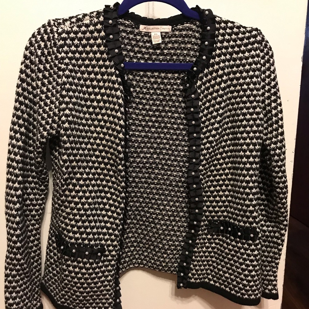 Black and White Blazer/Cardigan